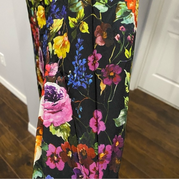 AIDAN MATTOX Womens Black Sleeveless V Neck Cocktail Straight leg Jumpsuit Sz 2 - Picture 6 of 9